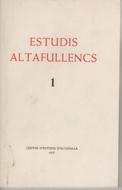 Estudis Altafullencs 1