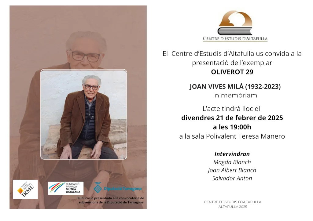 Presentació Oliverot 29 Altafulla