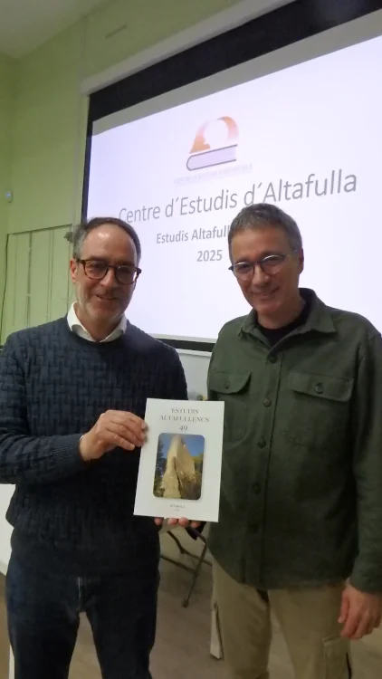 Jordi Suñé i Josep Magriñà a Estudis Altafullencs 49