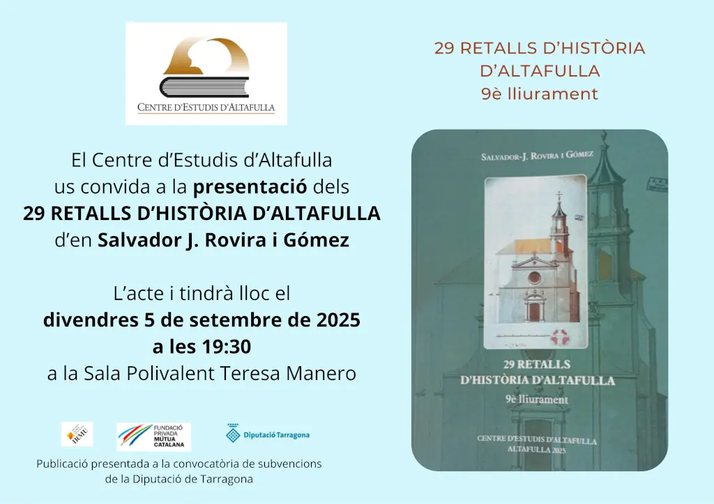 29 retalls història altafulla 9è lliurament