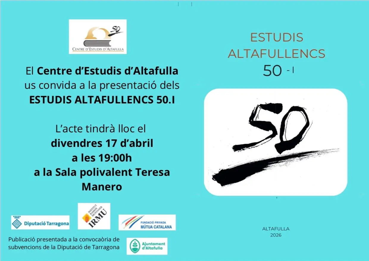 Presentació estudis Altafullencs 50.1