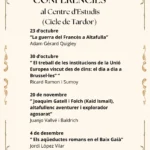 Cicle Tardor 2026 Centre Estudis Altafulla